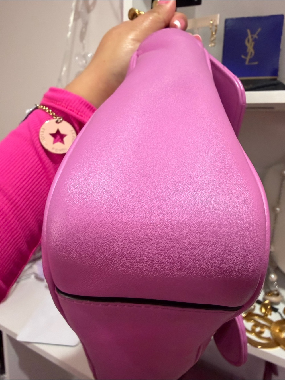 Gucci Pink Quilted GG Marmont Shoulder Bag with Gold Hardware - Picture 5 of 17